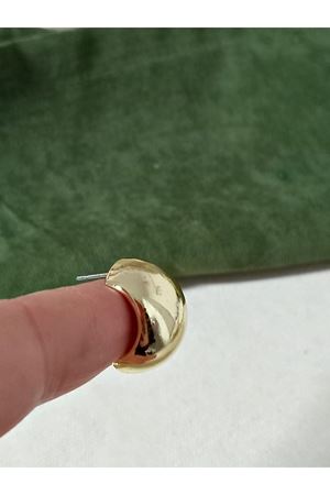 Gold  Yarım Halka Şık Kadın Küpe