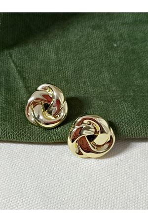 Gold Vintage Sarmal Kadın Küpe