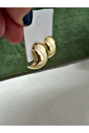 Gold  Yarım Halka Şık Kadın Küpe