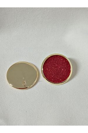 Kırmızı Parlak Dokulu Şık Zarif Kadın Küpe- Büyük