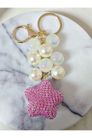 Taşlı Çanta Süsü Aksesuarı Anahtarlık, Araba Süsü,Çanta charmı
