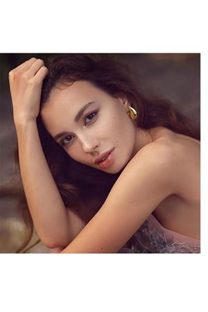 Gold  Gözyaşı Damlası Hafif  Kadın Küpe 3cm