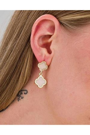 Sedefli Tasarım Sallantılı Kadın Küpe