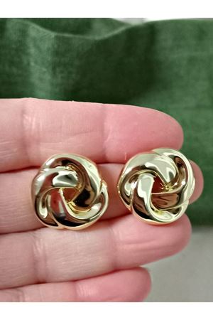 Gold Vintage Sarmal Kadın Küpe