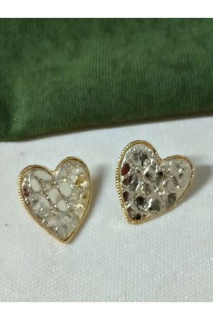 Gold Leopar Kalp Şık Abiye Günlük Küpe