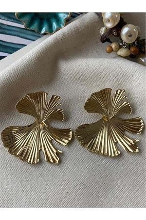 Gold Vintage Sallantılı Kadın Küpe