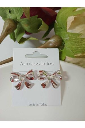 Fiyonk Kristal Taşlı Gold Küpe