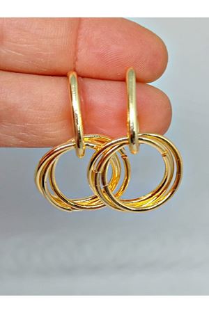 Gold Hafif Halkalar Kadın Küpe