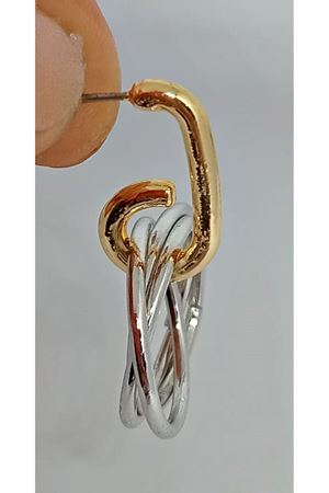 Gümüş Hafif Halkalar Kadın Küpe