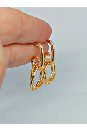 Gold Hafif Halkalar Kadın Küpe