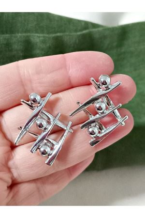 Gümüş Tasarım Şık Kadın Küpe