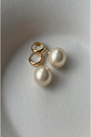 Bej Inci Kadın Küpe