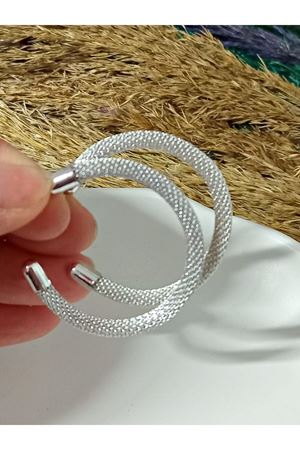 Gümüş Halka Marka Orta Boy Kadın Küpe