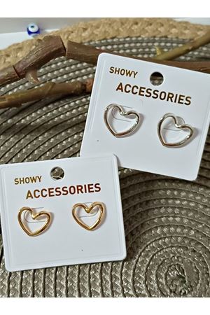 Kalp Tasarı Minimal Kadın Küpe