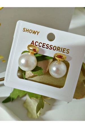 İnci Detaylı Kadın Küpe