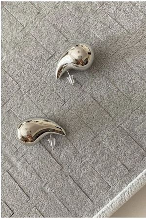 Gümüş Renk Mini Boy Damla Küpe