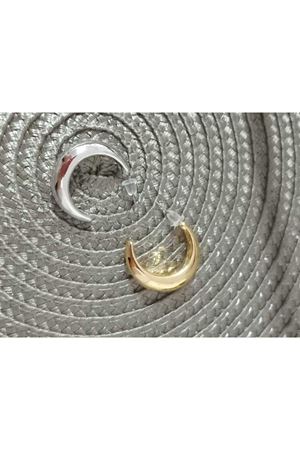 Gold Yarım Ay  Boru Halka Kadın Küpe