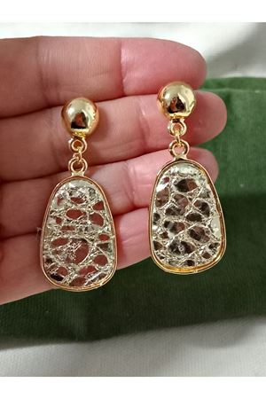 Gold Leoapar Sallantılı Şık Abiye Günlük Küpe