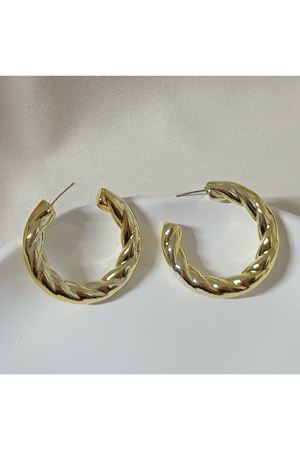 Gold Halka Marka Orta Boy Kadın Küpe