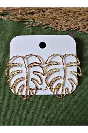 Gold Yaprak Hafif Kadın Küpe