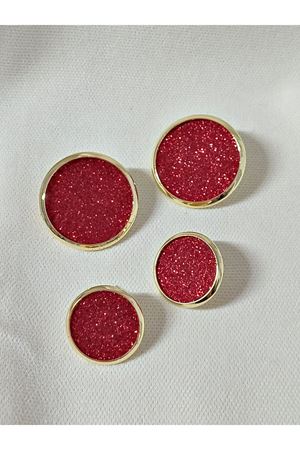 Kırmızı Parlak Dokulu Şık Zarif Kadın Küpe- Küçük