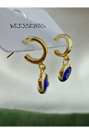 Nazar Boncuklu Küçük Küpe