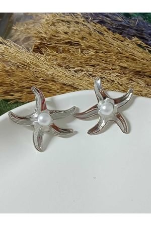 Deniz Yıldızı İncili Kadın Küpe