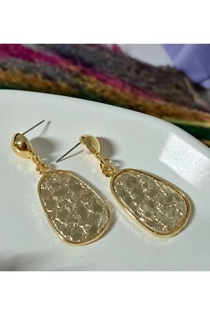 Gold Leoapar Sallantılı Şık Abiye Günlük Küpe