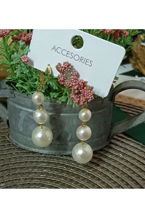 İnci Tasarım Sallantılı Kadın Küpe