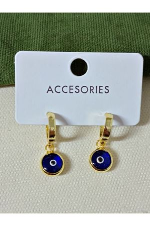 Nazar Boncuklu Küçük Küpe