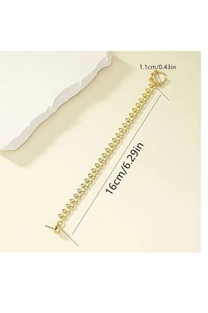 Hip hop Tarz Gold Kadın Küpe