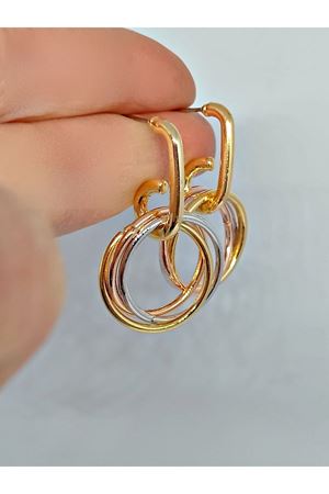 Gold Gümüş Bakır Hafif Halkalar Kadın Küpe