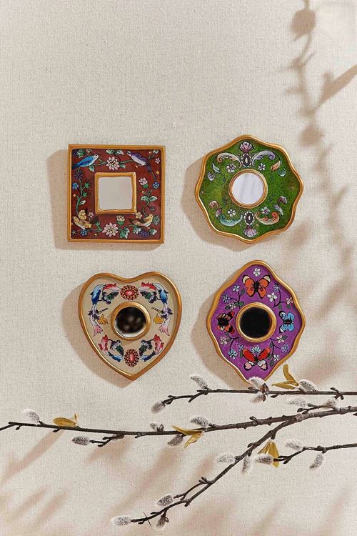 Mini Kalp Ayna (10x10 cm) - 1 Adet