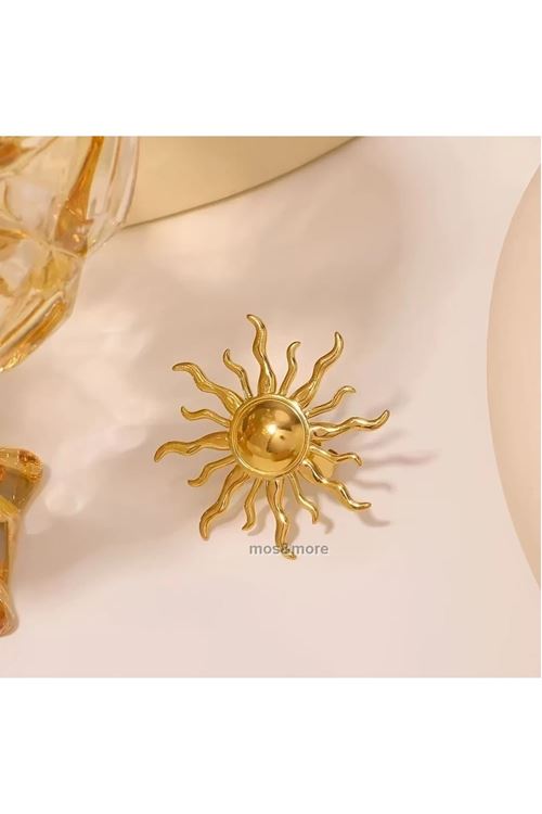 Gold Güneş Model Ayarlanabilir Yüzük