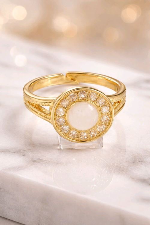 Gold Taşlı Yüzük, Ayarlanabilir