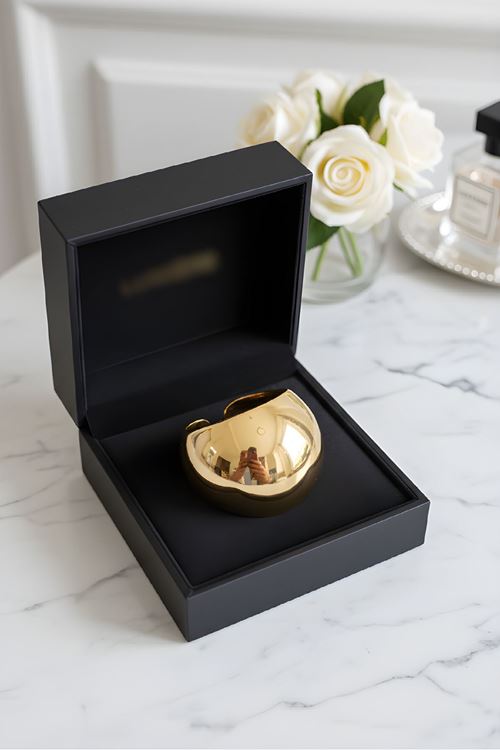 Çelik Gold Top Yüzük, Ayarlanabilir