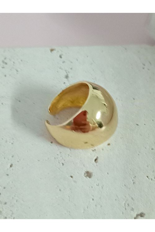Çelik Gold Top Yüzük, Ayarlanabilir