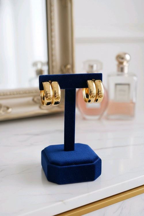 Gold Halka Küpe