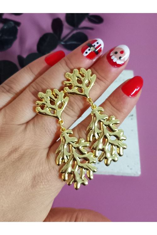 Gold Yosun Küpe