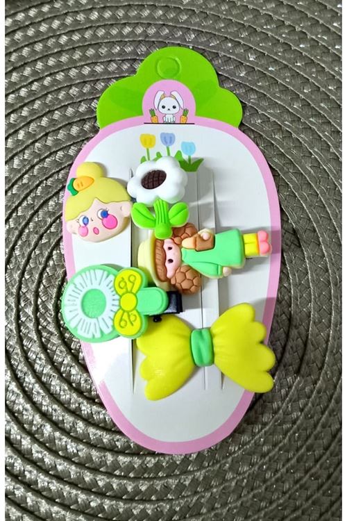 4 Parça Fiyonk Çocuk Pens Toka Seti