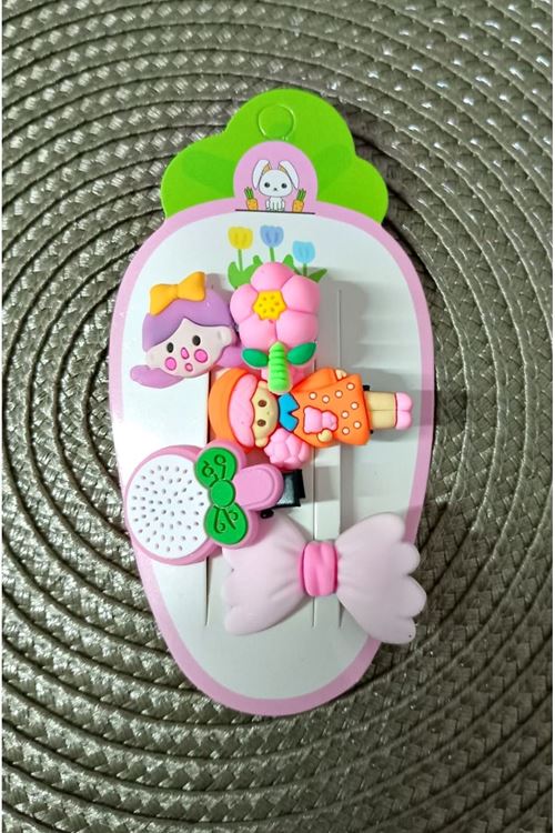 4 Parça Fiyonk Çocuk Pens Toka Seti