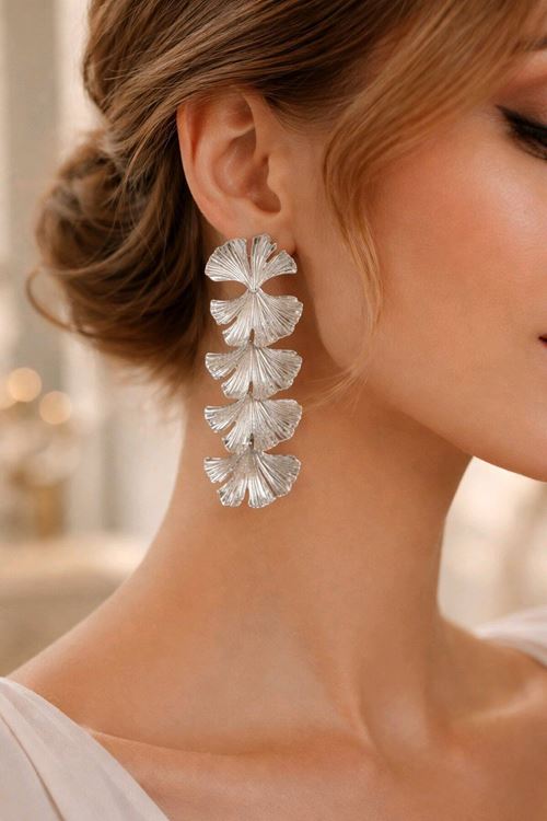 Gingko Model Şıkır Şıkır Kadın Küpe