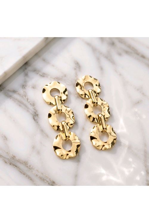 Gold Şıkır Şıkır Kadın Küpe