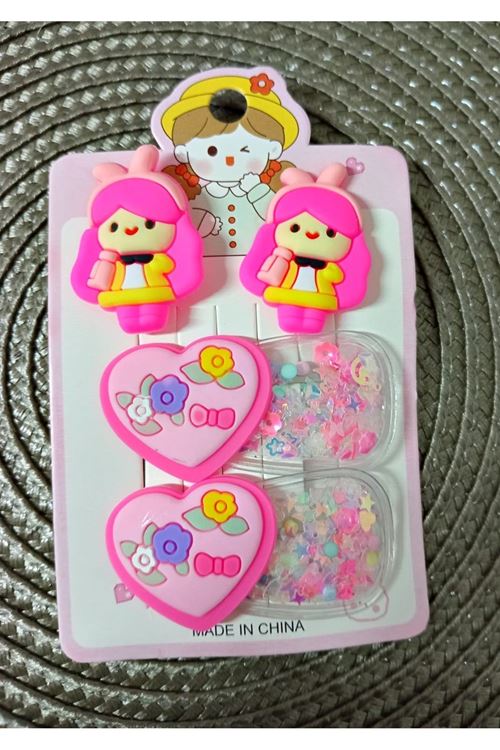 4 Parça Unicorn Çocuk Pens ve Havlu Toka Seti