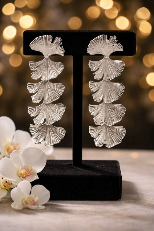 Gingko Model Şıkır Şıkır Kadın Küpe
