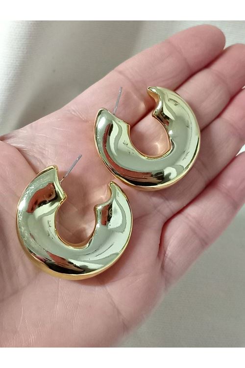Gold Halka Marka Kadın Küpe