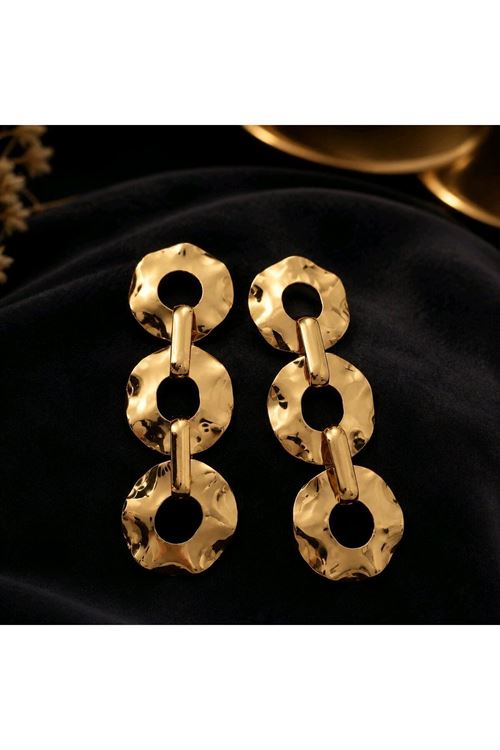 Gold Şıkır Şıkır Kadın Küpe