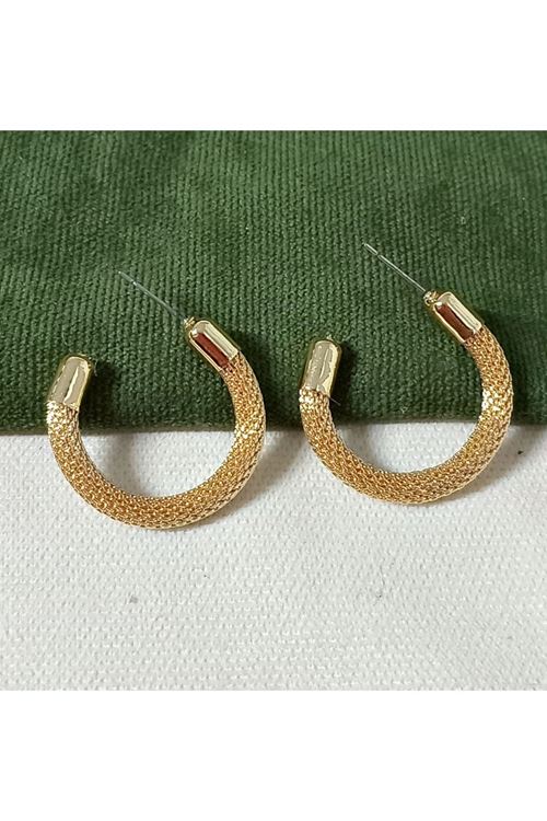 3cm Küçük Gold Halka Kadın Küpe