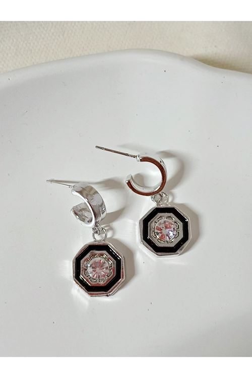 Gümüş  Serenay Model Sallantılı Kadın Küpe
