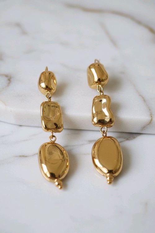 Gold Sallantılı Kadın Küpe